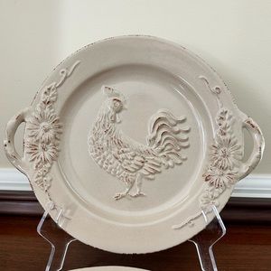 Two Decorative Rooster plates